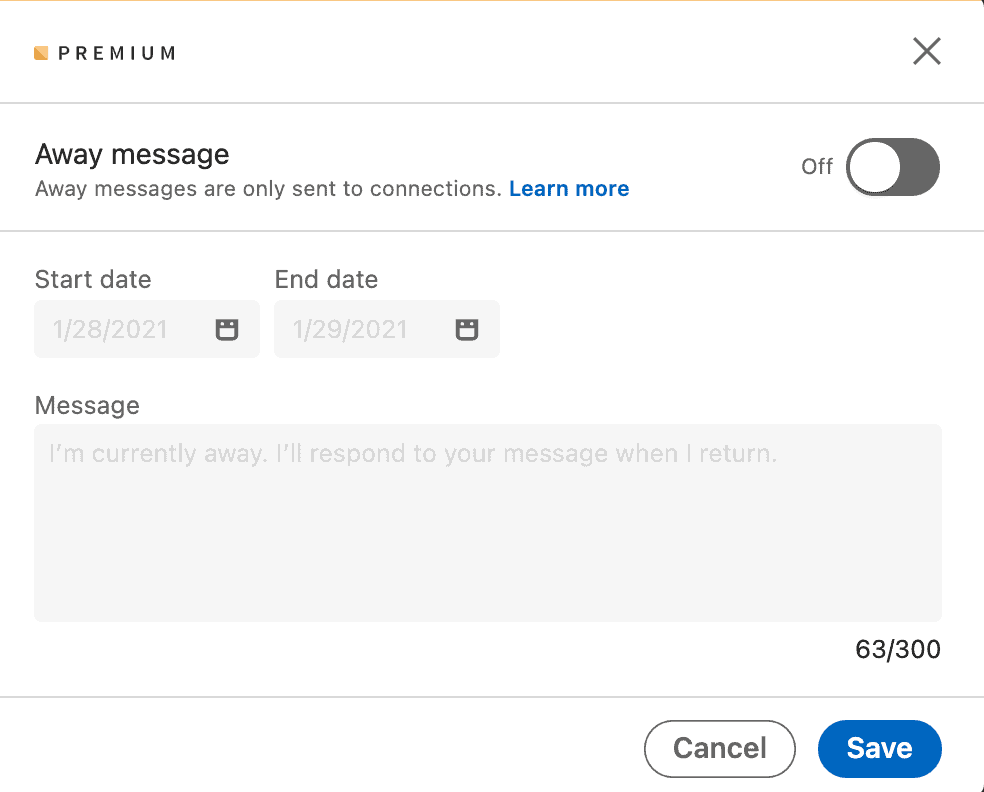 LinkedIn Autoresponder: How to use the Away Message for Lead Generation